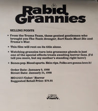 Load image into Gallery viewer, Ferocious Female Freedom Fighters &amp; Rabid Grannies 1990 Troma Promo Poster
