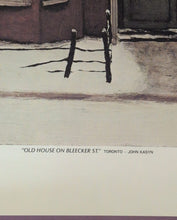 Load image into Gallery viewer, John Kasyn "Old House on Bleecker St." C.I.C.A. Toronto Lithograph Print
