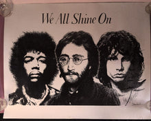 Load image into Gallery viewer, Vintage "We All Shine On" Poster Hendrix Lennon Morrison by Douglas Gilbert
