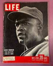 Load image into Gallery viewer, LIFE Magazine May 8, 1950 - Jackie Robinson Star Ballplayer Cover
