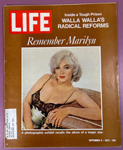 Load image into Gallery viewer, LIFE Magazine September 8 1972 - Remember Marilyn Monroe, Walla Walla Prison
