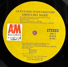 Load image into Gallery viewer, Groucho Marx - An Evening With Groucho (2xLP, Album, 1972, A&amp;M Records)
