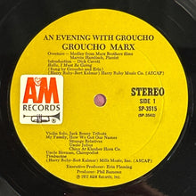 Load image into Gallery viewer, Groucho Marx - An Evening With Groucho (2xLP, Album, 1972, A&amp;M Records)
