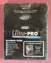 Load image into Gallery viewer, Ultra-PRO Platinum Series 100 Count 2-Pocket Pages for 5" x 7" Photos/Cards
