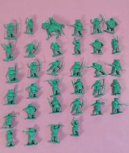 Load image into Gallery viewer, Large Lot of Vintage Plastic Toy Soldiers - Gray, Green &amp; Tan Figures
