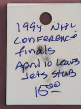 Load image into Gallery viewer, 1994 NHL Winnipeg Jets vs Toronto Maple Leafs Conference Final Ticket Stub
