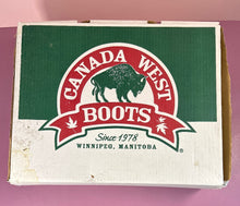Load image into Gallery viewer, Canada West Boots Black &amp; White Snakeskin Pattern Cowboy Boots - Size 11
