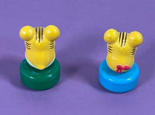 Load image into Gallery viewer, Vintage Hamtaro &amp; Bijou Mini Bottle Cap Figures Lot of 2 Anime Collectible
