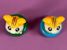 Load image into Gallery viewer, Vintage Hamtaro &amp; Bijou Mini Bottle Cap Figures Lot of 2 Anime Collectible
