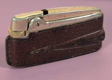 Load image into Gallery viewer, 1960s Ronson VeraFlame Pocket Lighter Red Leather Made in England
