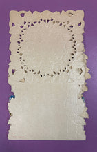 Load image into Gallery viewer, Vintage 1920s German Pop Up Honeycomb Valentine Card Girl Roses Die Cut Embossed
