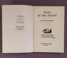 Load image into Gallery viewer, Anne of the Island by L. M. Montgomery - Ryerson Press Canada Edition Book
