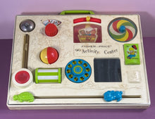 Load image into Gallery viewer, Vintage 1973 Fisher-Price Crib Activity Center Toy #134 Made in USA

