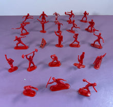 Load image into Gallery viewer, Lot of 23 1976  Vintage Red Plastic Olympic Sport Figures
