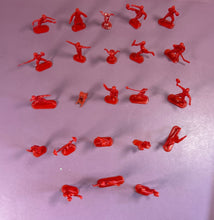 Load image into Gallery viewer, Lot of 23 1976  Vintage Red Plastic Olympic Sport Figures
