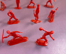 Load image into Gallery viewer, Lot of 23 1976  Vintage Red Plastic Olympic Sport Figures
