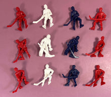 Load image into Gallery viewer, Vintage 1957 Kellogg's Cereal Premium Plastic Hockey Players Lot of 12
