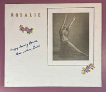 Load image into Gallery viewer, Autographed Rosalie Belly Dancer Photo on Grumbacher Canvas Board 12x14
