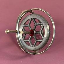 Load image into Gallery viewer, Vintage Heart-Shaped Metal Gyroscope Desk Toy with Snowflake Wheel
