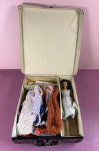 Load image into Gallery viewer, Vintage 1960s Ponytail Barbie Doll w/ Black Vinyl Case &amp; Large Clothes Lot
