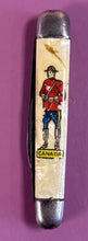 Load image into Gallery viewer, Vintage Canada Souvenir Pocket Knife with RCMP Mountie Graphic
