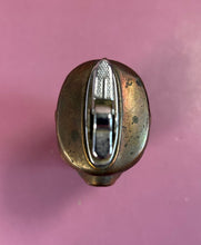 Load image into Gallery viewer, Vintage Two-Faced Owl &amp; Devil Totem Figural Lighter with Green Rhinestone Eyes
