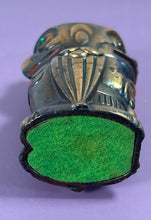 Load image into Gallery viewer, Vintage Two-Faced Owl &amp; Devil Totem Figural Lighter with Green Rhinestone Eyes

