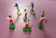 Load image into Gallery viewer, Vintage 1975 Lot of 7 Hand-Painted Miniature Electric Football Player Figures
