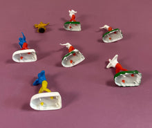 Load image into Gallery viewer, Vintage 1975 Lot of 7 Hand-Painted Miniature Electric Football Player Figures
