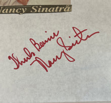 Load image into Gallery viewer, Nancy Sinatra Signed Autograph on Photo Page
