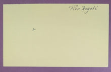 Load image into Gallery viewer, Pier Angeli Autographed Index Card Vintage Signature
