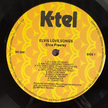 Load image into Gallery viewer, Elvis Presley - Love Songs 20 Original Songs Vinyl LP (K-Tel NC 524, 1980)
