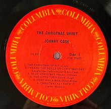 Load image into Gallery viewer, Johnny Cash The Christmas Spirit 1963 Vinyl LP Columbia CS 8917 Promo
