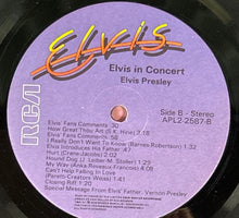Load image into Gallery viewer, Elvis Presley - Elvis in Concert 2xLP Vinyl Record 1977 RCA APL-2-2587
