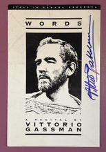 Load image into Gallery viewer, Vittorio Gassman Autographed Program 'Words' A Recital Italy in Canada
