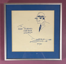 Load image into Gallery viewer, Chester Gould Signed Original Dick Tracy Sketch Art Dated 1980, Framed
