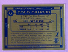 Load image into Gallery viewer, 1995 Topps Finest Doug Gilmour #6 Toronto Maple Leafs Hockey Card
