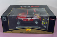 Load image into Gallery viewer, Maisto Premiere Edition Jeep Wrangler Rubicon Brush Fire Unit 1:18 #36800
