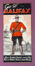 Load image into Gallery viewer, Vintage 1948 Halifax NS Travel Brochure Lot w/ Letter &amp; de Garthe Art RCMP
