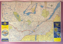 Load image into Gallery viewer, Vintage 1950s Sunoco Road Map of Quebec Canada by H.M. Gousha
