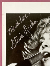 Load image into Gallery viewer, Stevie Nicks 'Much Love' Facsimile Signed B&amp;W Promotional Photo
