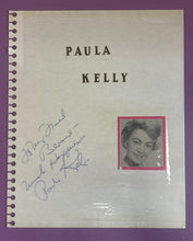 Load image into Gallery viewer, Paula Kelly Signed Vintage Autograph Scrapbook Photo 8x11 Page
