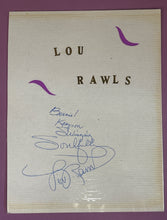 Load image into Gallery viewer, Lou Rawls Autographed 8x11 Page
