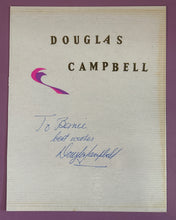 Load image into Gallery viewer, Douglas Campbell Signed 8x11 Page
