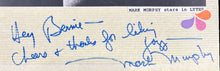 Load image into Gallery viewer, Pia Zadora &amp; Mark Murphy Dual Signed Autograph Scrapbook 8x11 Page
