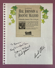 Load image into Gallery viewer, Hal Johnson &amp; Joanne McLeod 1999 Body Break Book Launch Ad - Hal Johnson Signed
