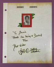Load image into Gallery viewer, Jeffrey Osborne Signed Autograph Page to Fan Dated 1988 w/ Photo
