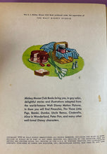 Load image into Gallery viewer, Vintage 1950 Walt Disney's Mickey Mouse's Picnic A Little Golden Book D15
