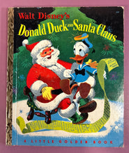 Load image into Gallery viewer, Vintage 1952 Walt Disney's Donald Duck and Santa Claus Little Golden Book D27
