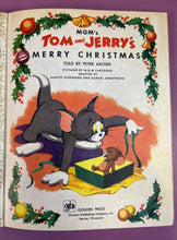 Load image into Gallery viewer, Vintage 1954 MGM's Tom and Jerry's Merry Christmas Little Golden Book #197
